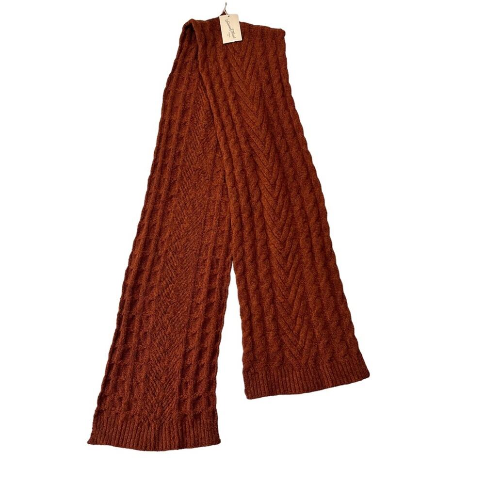 NEW Universal Thread One size Ribbed Hem Knit Orange Scarf